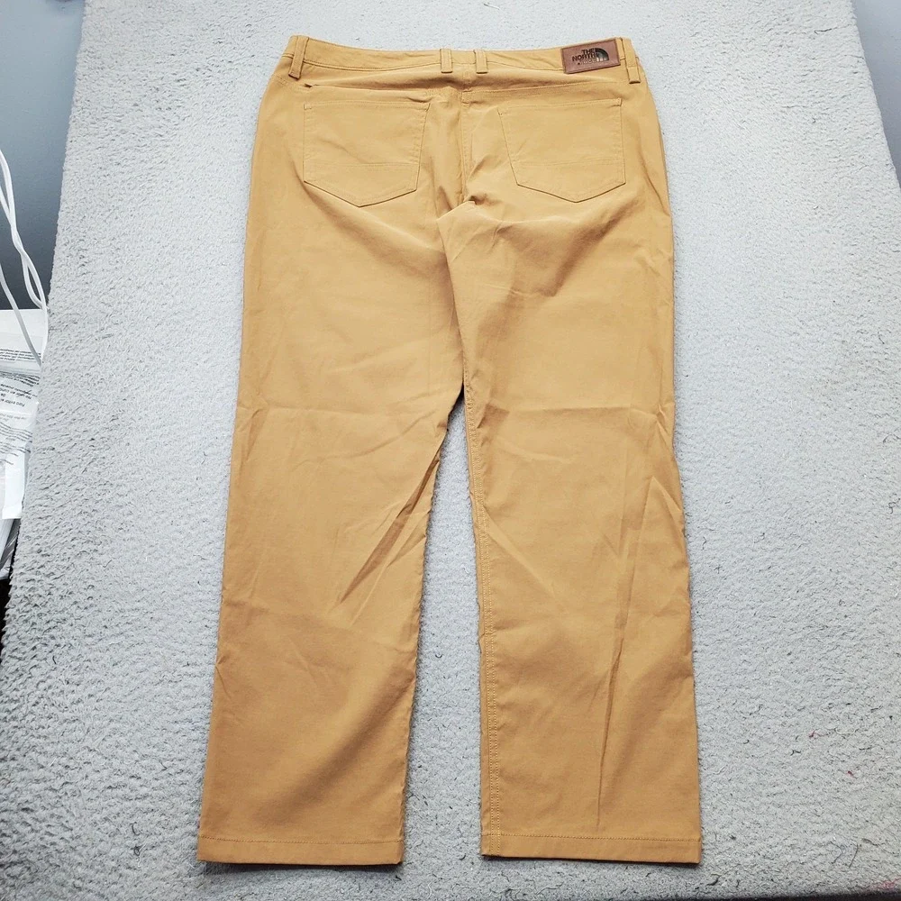 The North Face Chino Pants Mens 36 Brown Hiking Performance Straight Leg